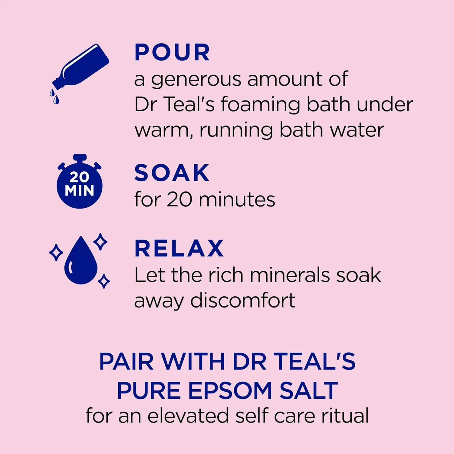 Dr Teal's Pomegranate Foaming Bath Epsom Salt - Image 7