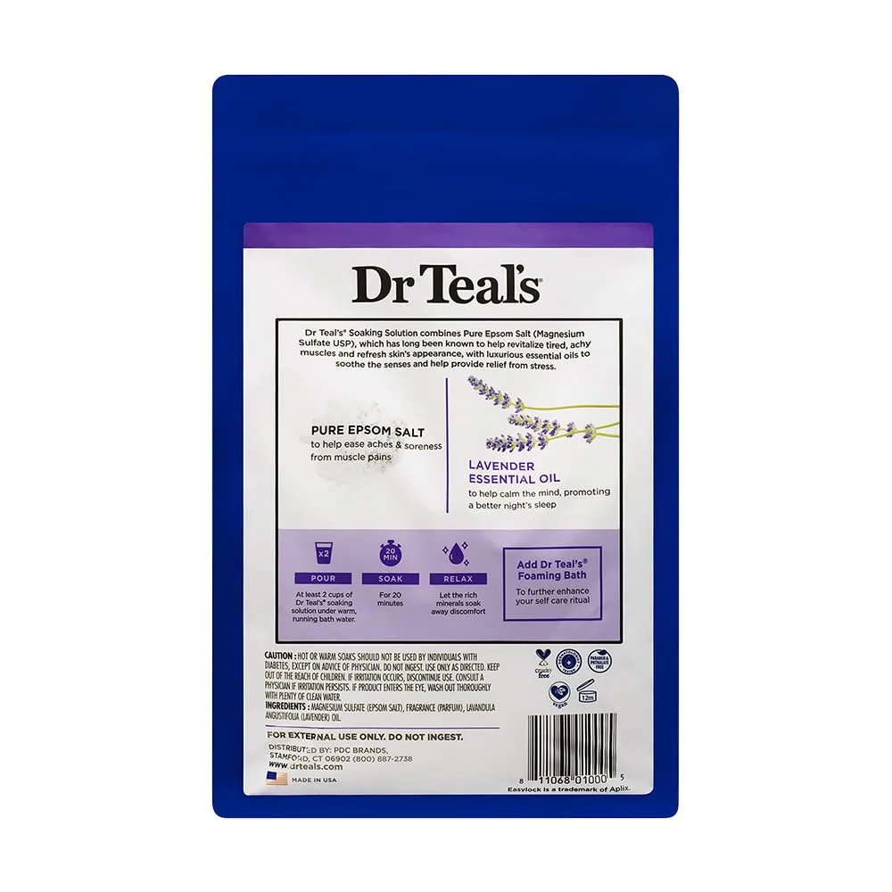 Dr Teal's Soothe & Sleep Epsom Salt Lavender - Image 2