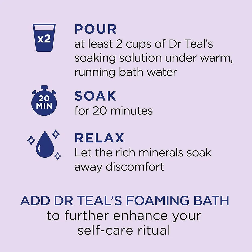 Dr Teal's Soothe & Sleep Epsom Salt Lavender - Image 7