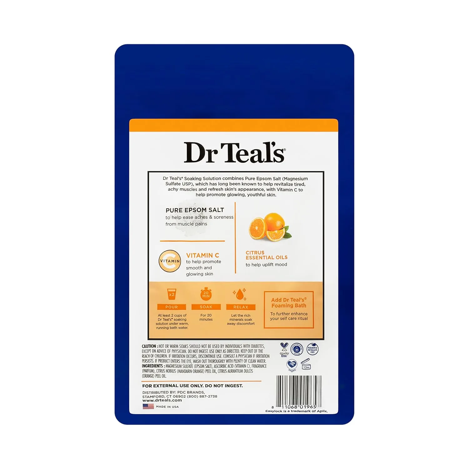 Dr. Teal's Vitamin C Citrus Bath Salt - 1.36 Kg - Image 2