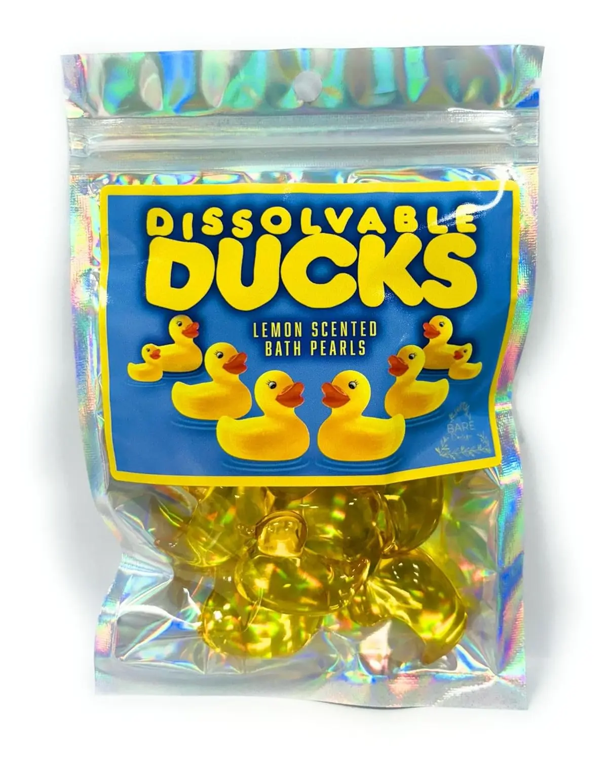 Duck Bath Beads Lemon Scented. Bath Oil Pearls