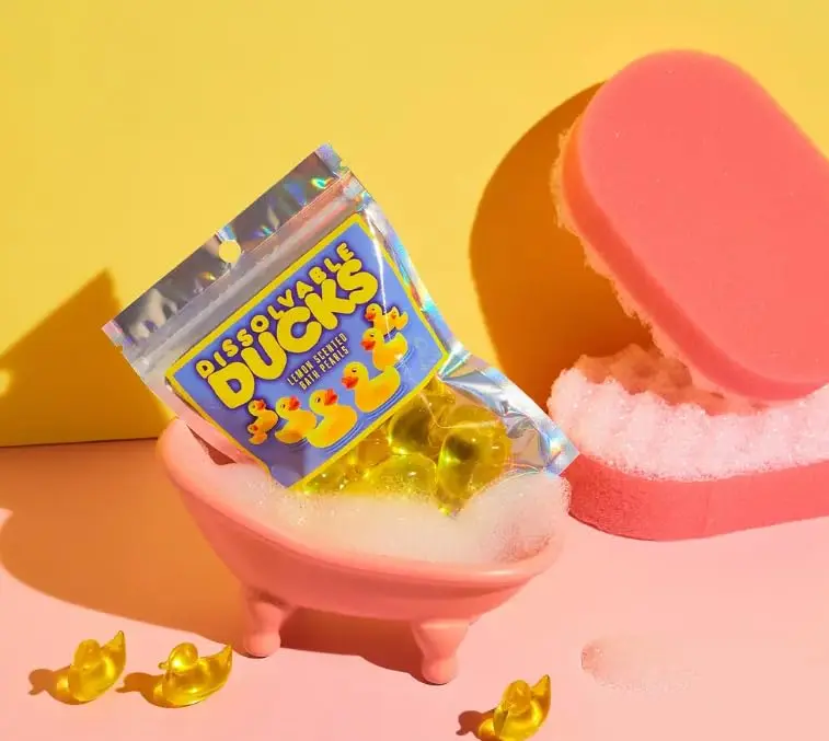 Duck Bath Beads Lemon Scented. Bath Oil Pearls - Image 3