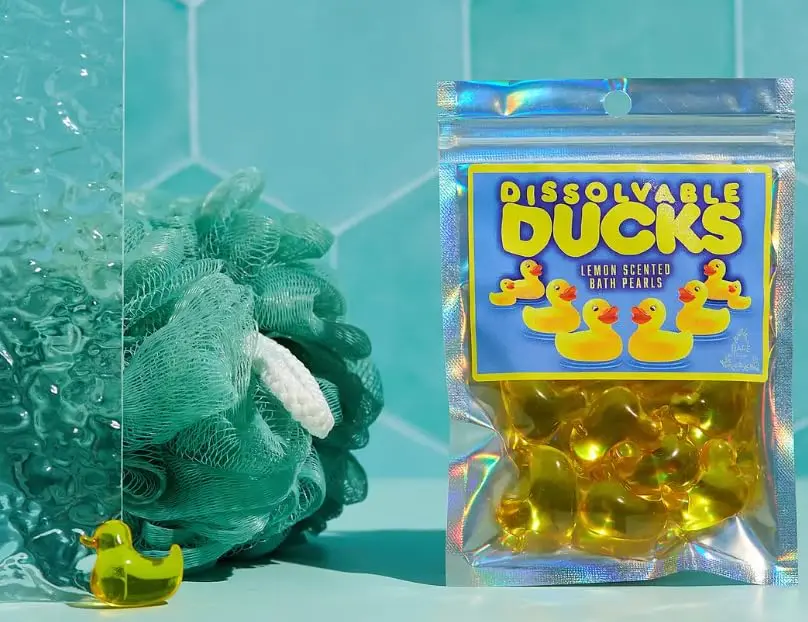 Duck Bath Beads Lemon Scented. Bath Oil Pearls - Image 4