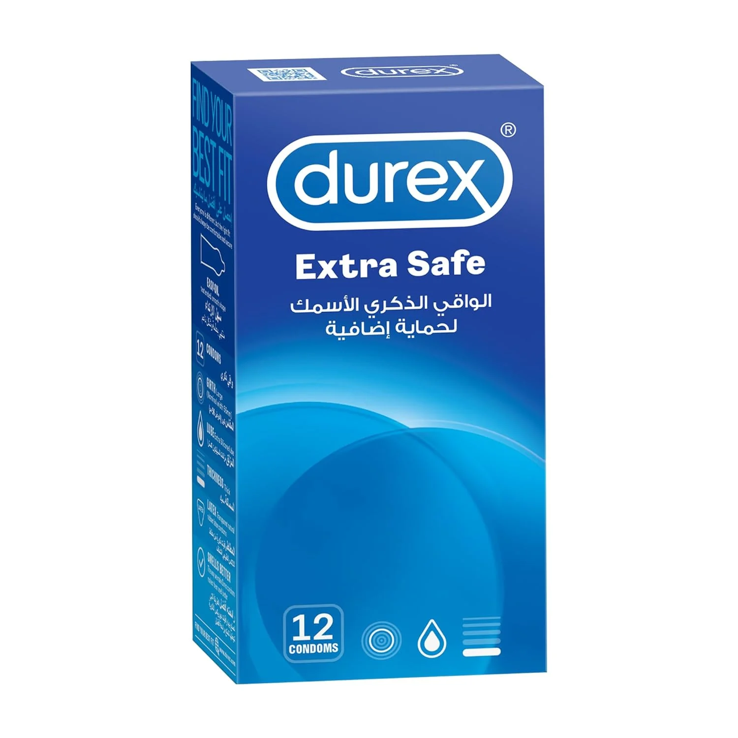 Durex Extra Safe Lubed Condoms - 12 Count