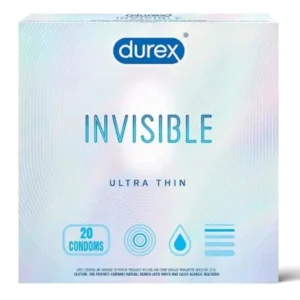 Durex Invisible Extra Thin Condoms - 20 Count