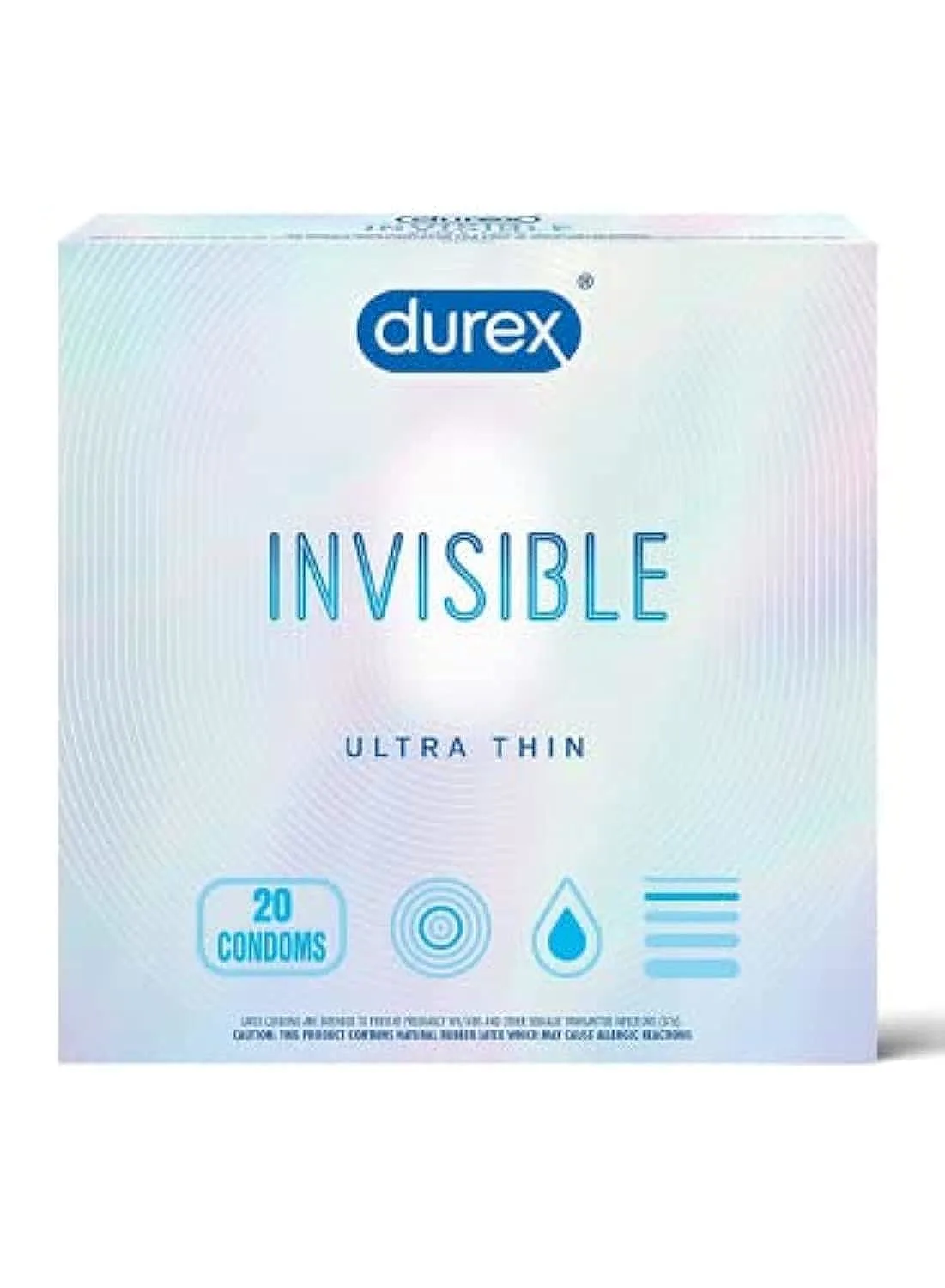 Durex Invisible Extra Thin Condoms - 20 Count