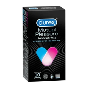Durex Mutual Pleasure Condoms - Ribbed & Dotted - 10 Count
