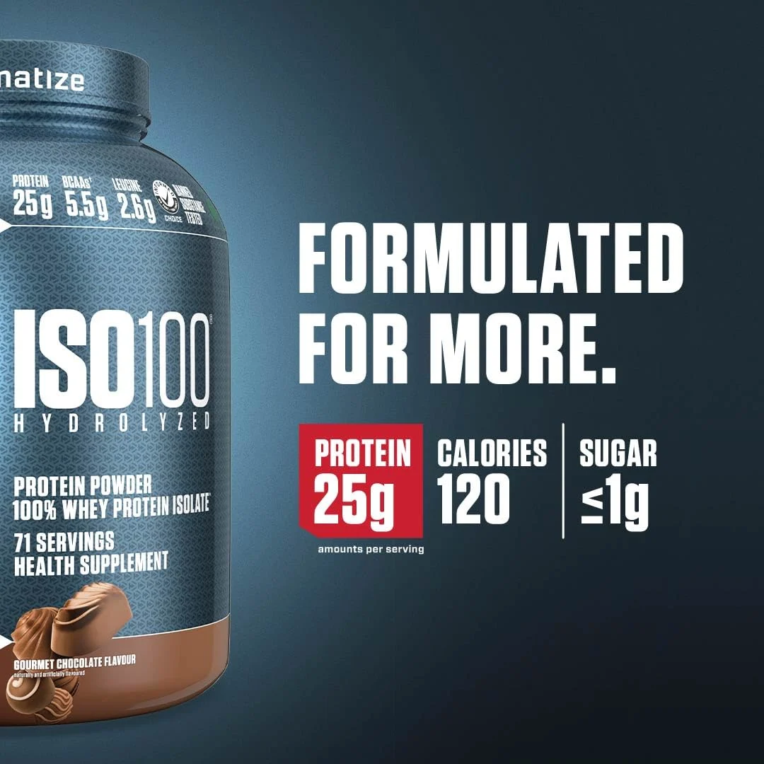 Dymatize ISO 100 Chocolate Whey Protein, Low Carb - Image 3