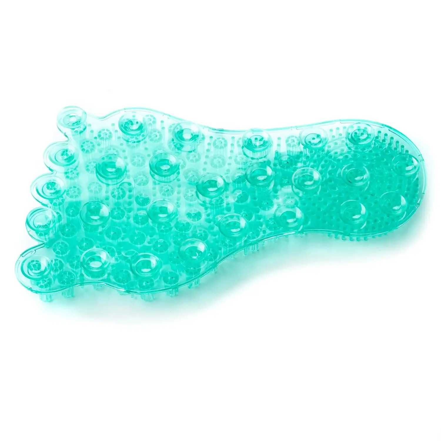 The Earth Therapeutics Sole Scrubber foot wash mat with suction cups provides a cleansing and massaging experience in your shower or bath, making foot care an easy ritual.