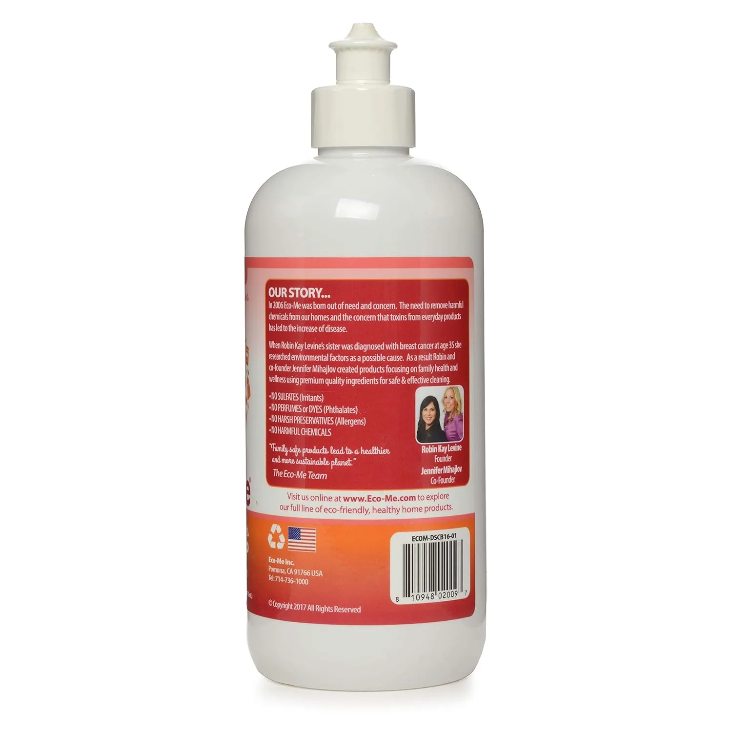 Eco Me Natural Dish Soap - Plant-Based and Animal Safe - Image 2