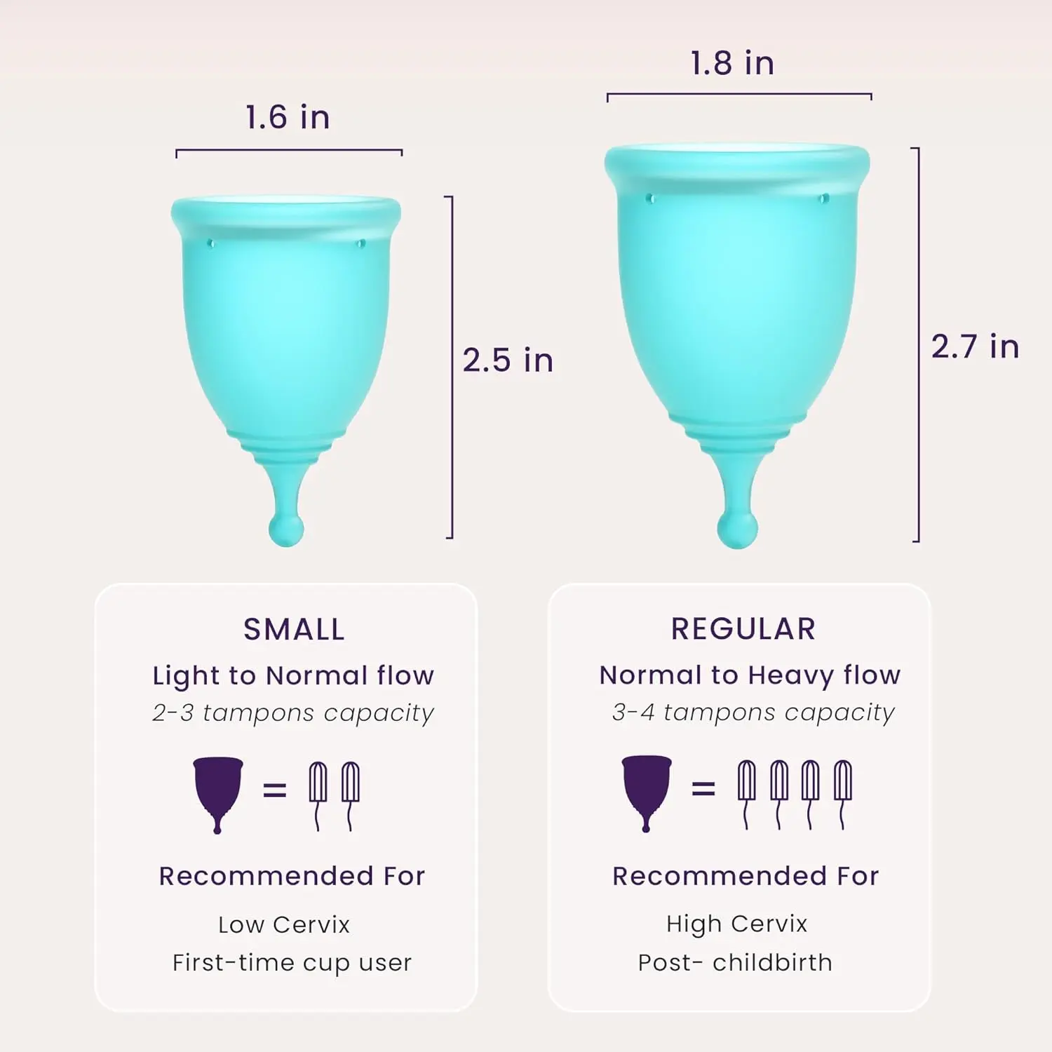 EcoBlossom menstrual cup kit offers a sustainable and leak-proof alternative to tampons and pads for up to 12 hours of comfortable, interruption-free period protection.