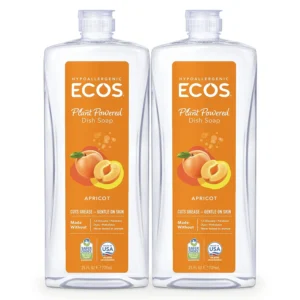 ECOS Dish Soap Apricot - 2 x 25 oz Bottles
