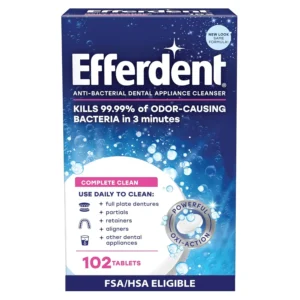 Efferdent Denture Cleanser Tablets - 102 Count