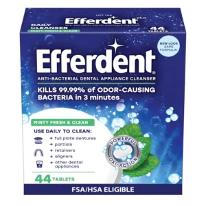 Efferdent Denture & Retainer Cleaner Tablets, 44 Count