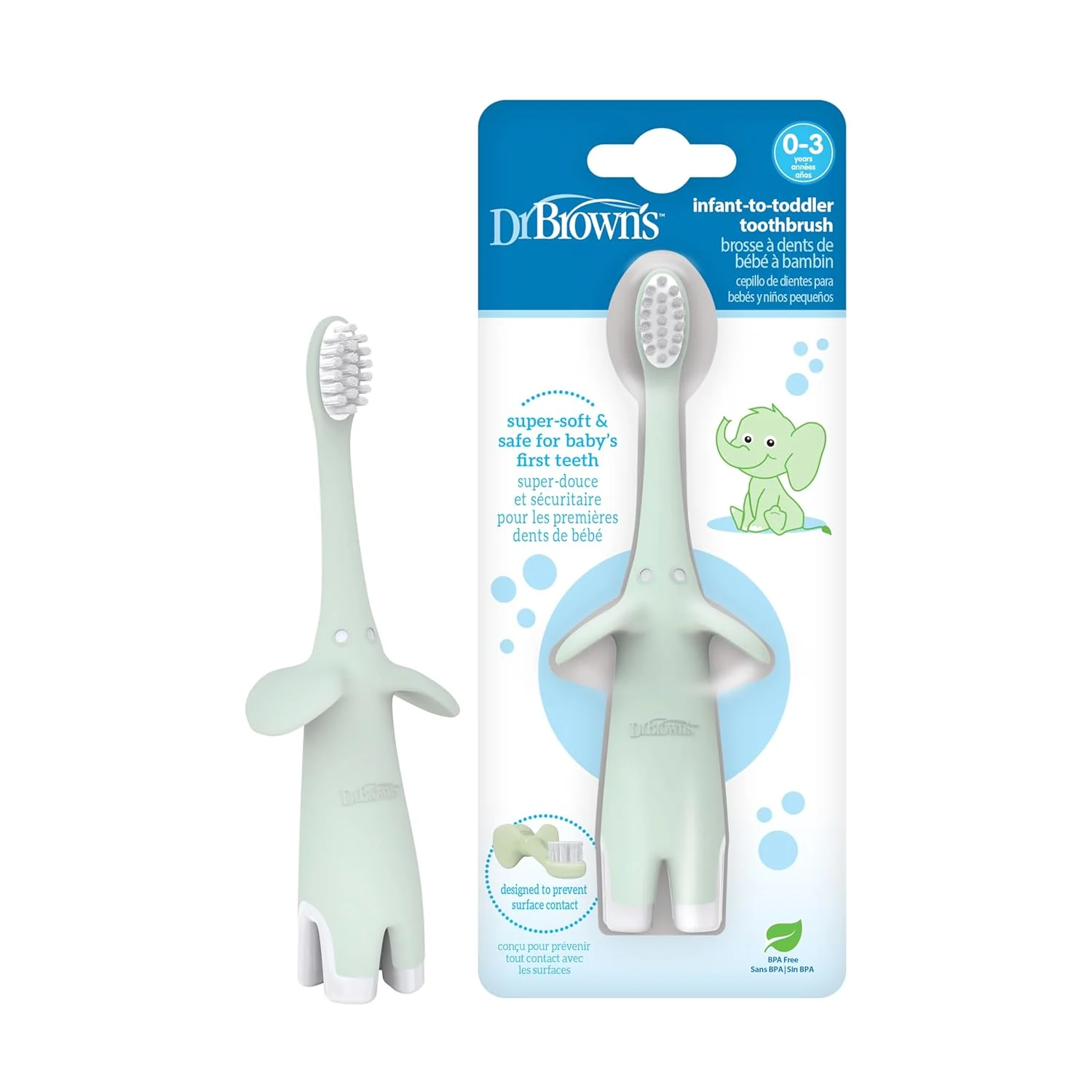 Dr. Brown's Elephant Toothbrush - Baby & Toddler