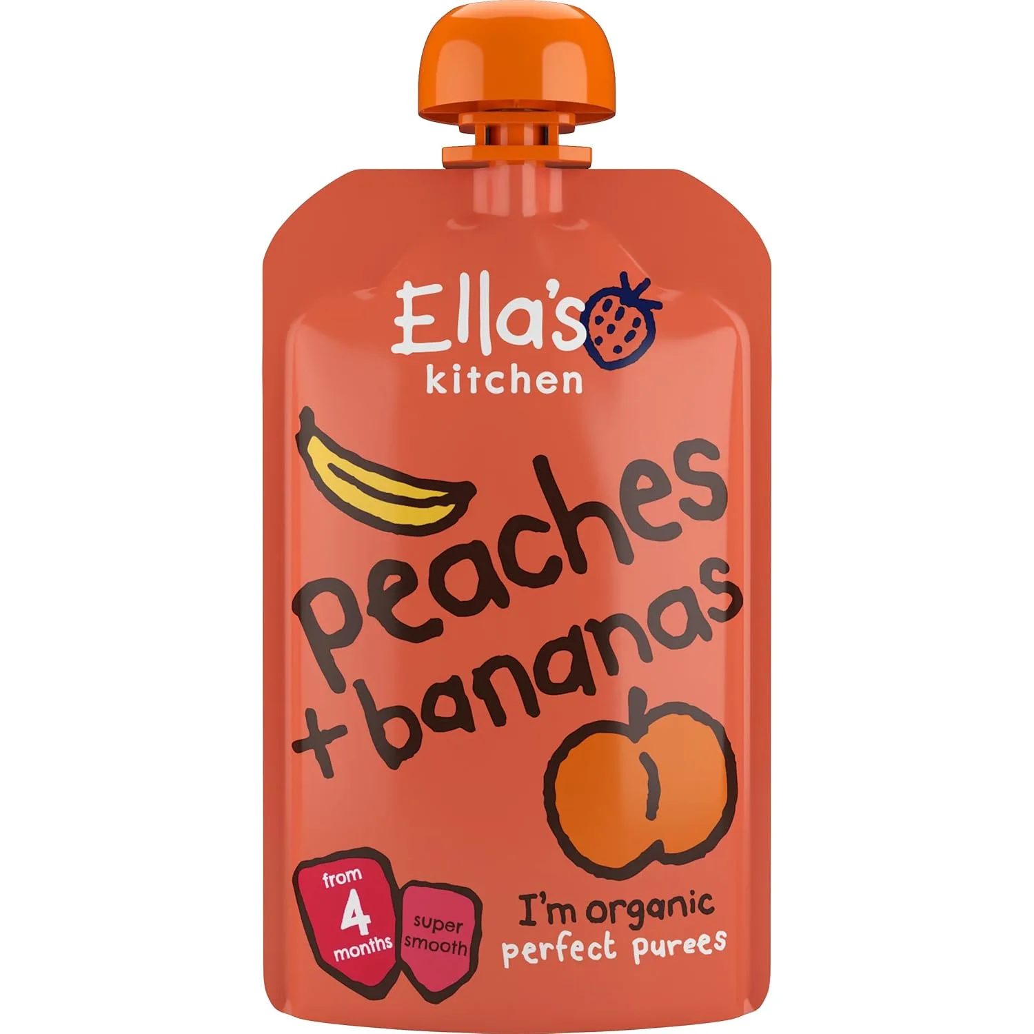 Ella's Kitchen Peaches & Bananas Baby Food 4+ Months