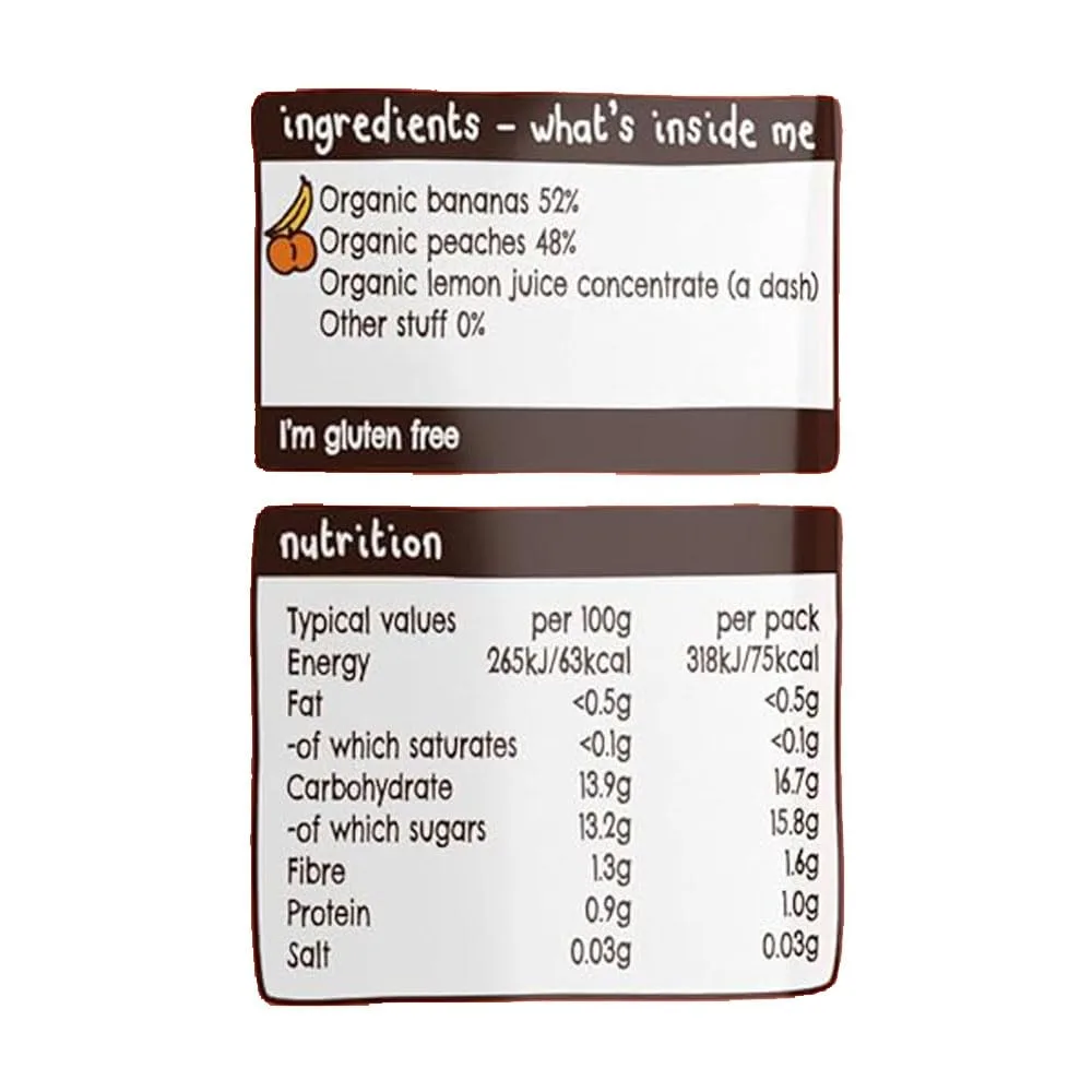 Ella's Kitchen Peaches & Bananas Baby Food 4+ Months - Image 3