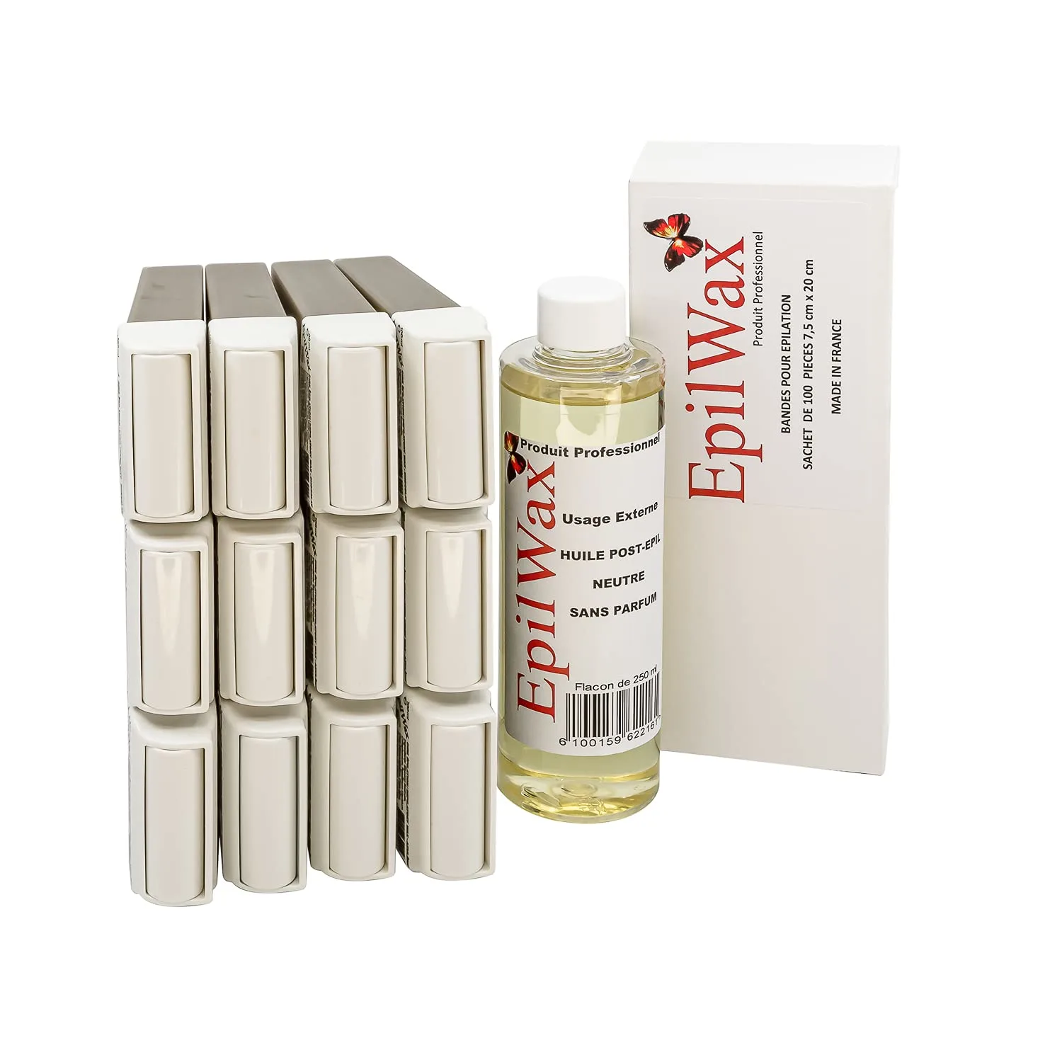 EpilWax Chocolate Waxing Kit - Roll On, Strips & Oil