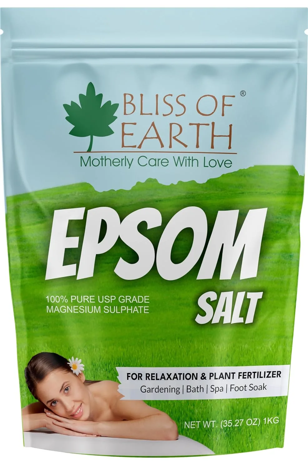 Epsom Salt for Bath, Foot Soak, Muscle Relief 1KG