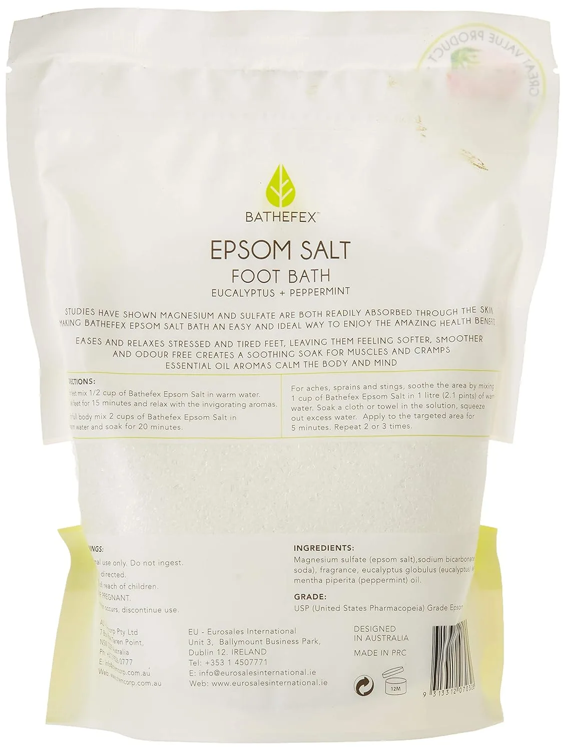 Epsom Salt Foot Soak for Tired Feet - 750g - Image 3
