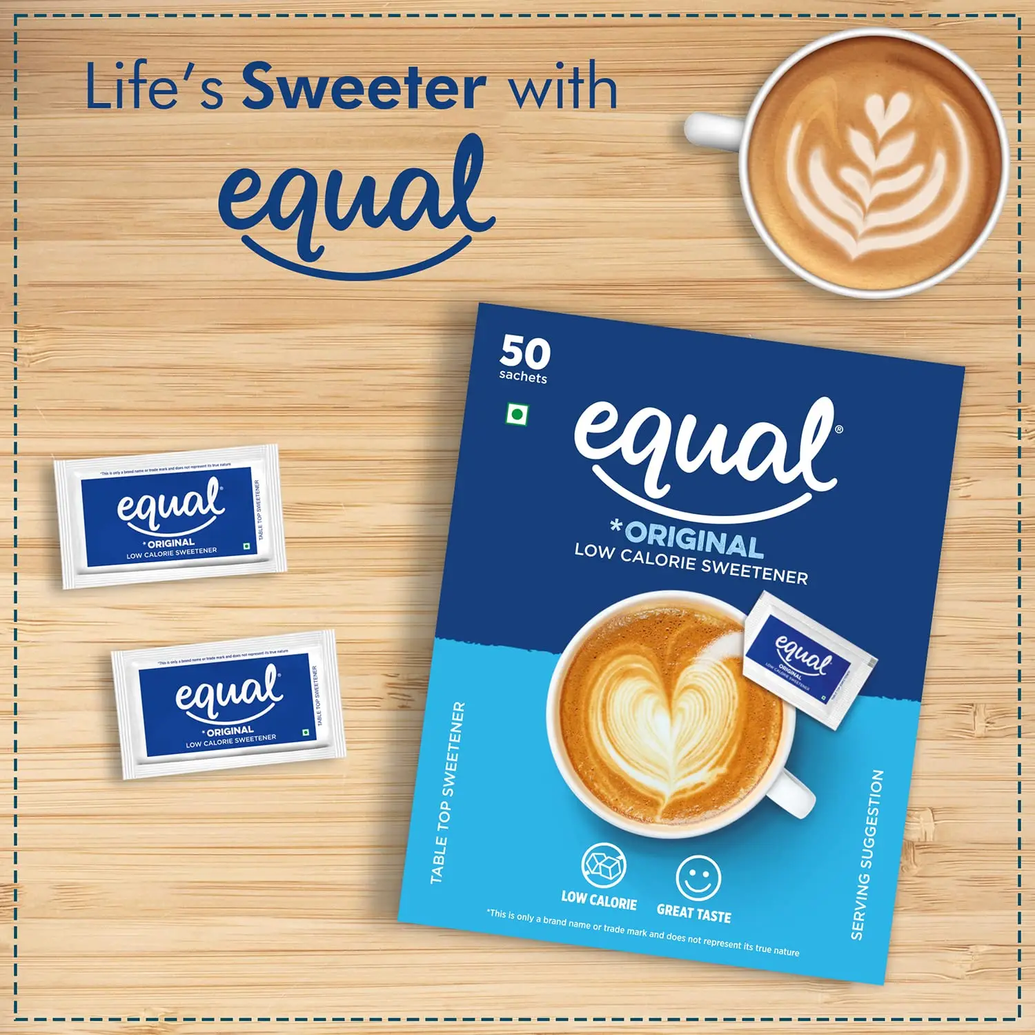 Equal Original Low Calorie Sweetener - 50 Sachets - Image 4