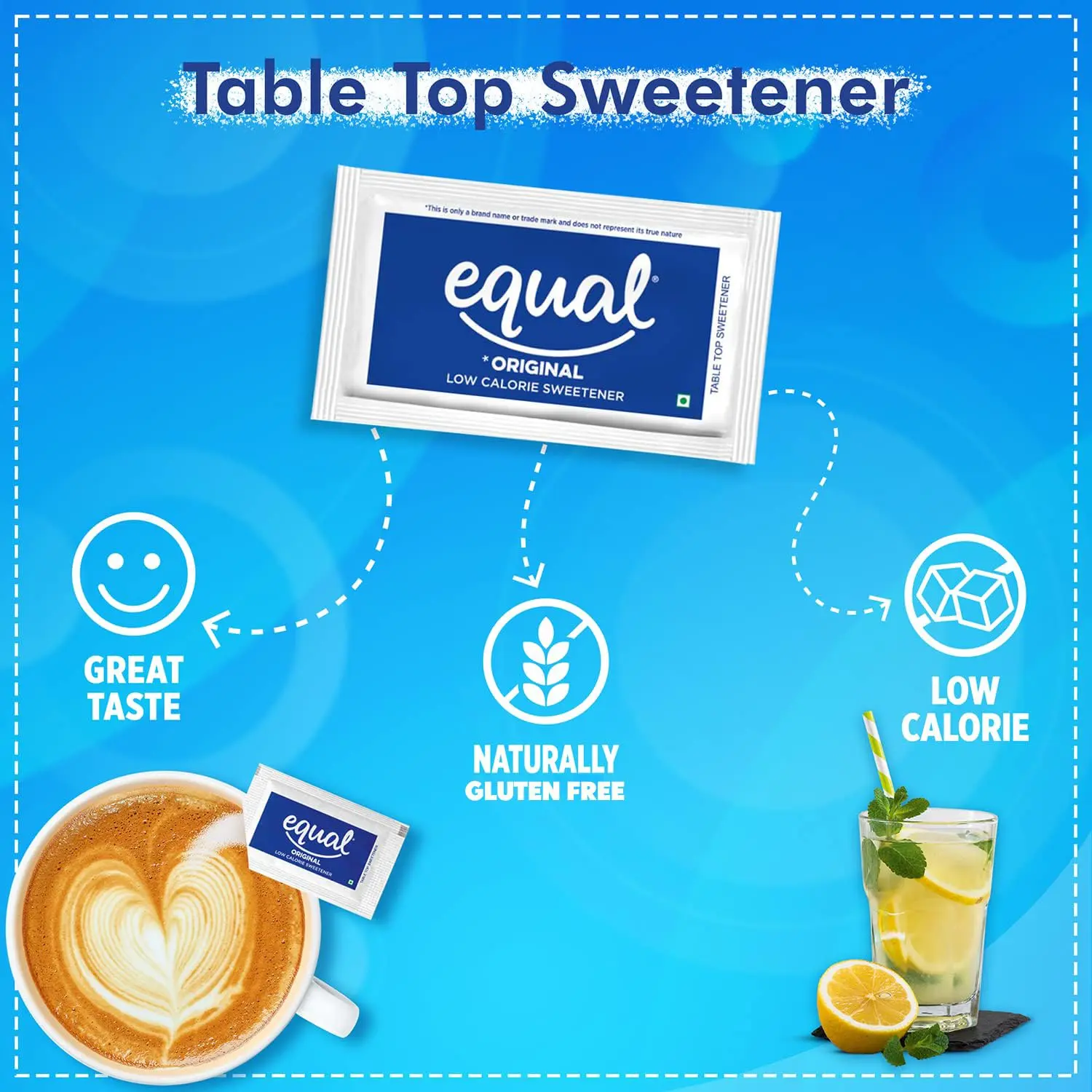 Equal Original Low Calorie Sweetener - 50 Sachets - Image 5