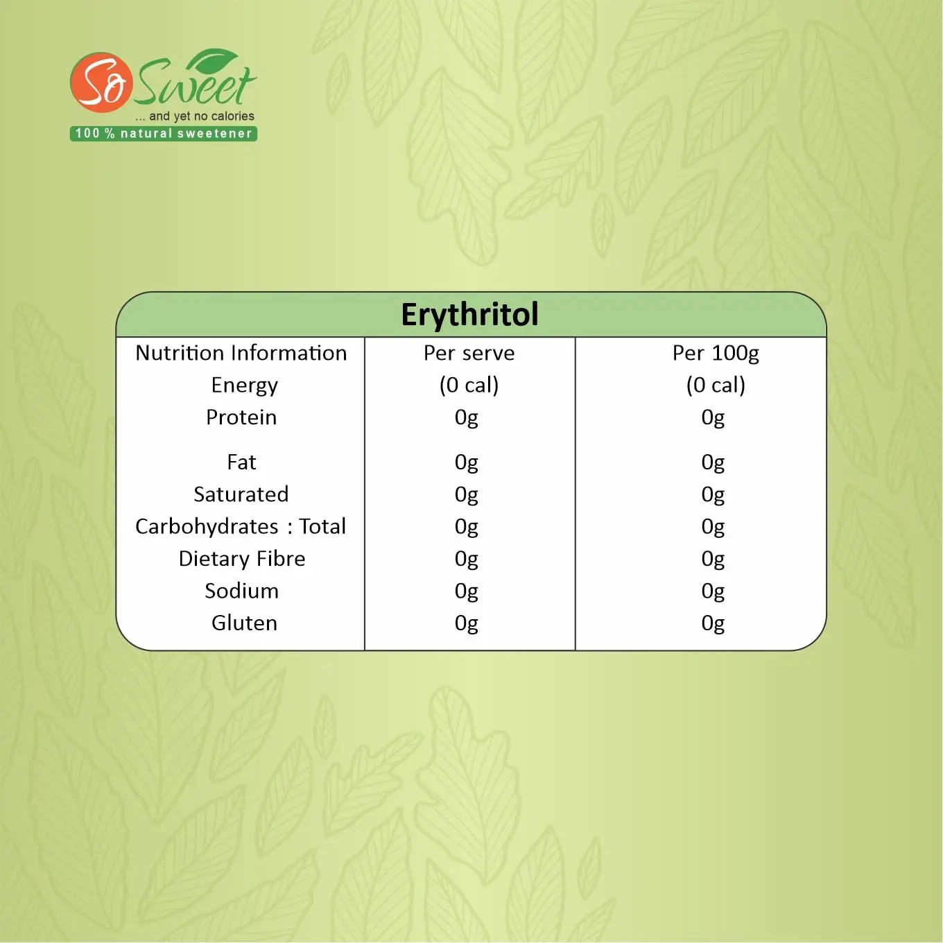 Erythritol Powder - Natural Sugar Free Sweetener - Image 2