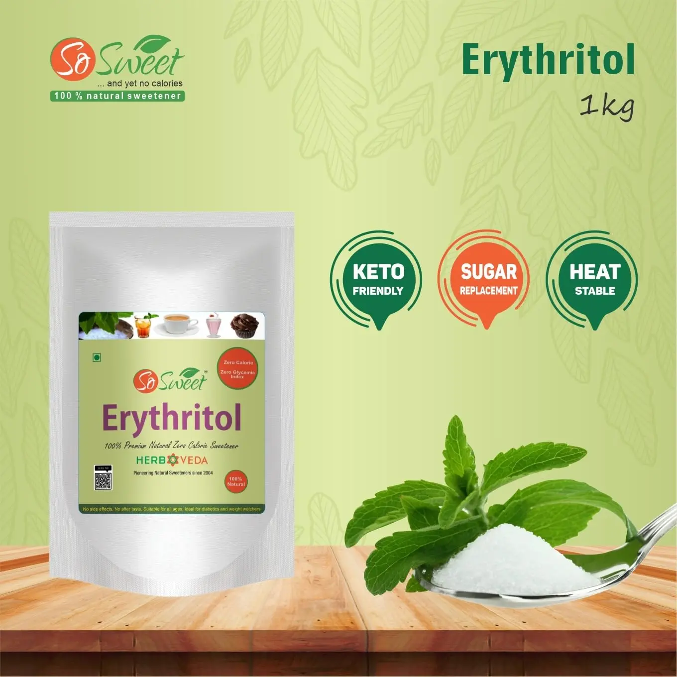 Erythritol Powder - Natural Sugar Free Sweetener - Image 6
