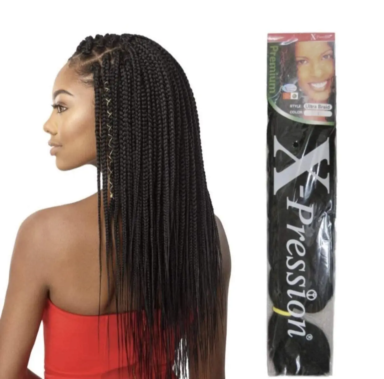 Natural e estelle X-pression premium original ultra braiding hair.