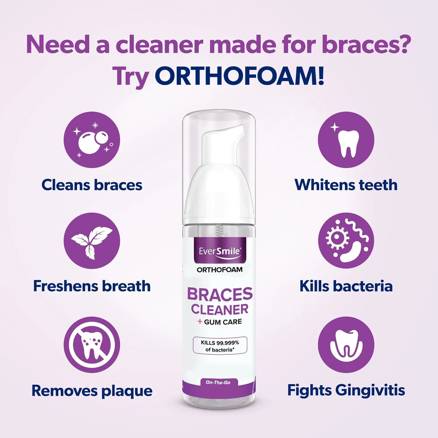 EverSmile OrthoFoam - Braces Cleaner & Whitener - Image 2