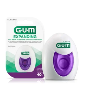 Thin expanding dental floss easily fits between tight teeth and expands to gently clean plaque from sensitive gums and below the gumline.