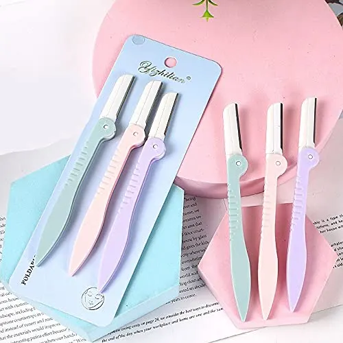 Eyebrow Razor - Rack Jack Face Razor - Pink - Image 3