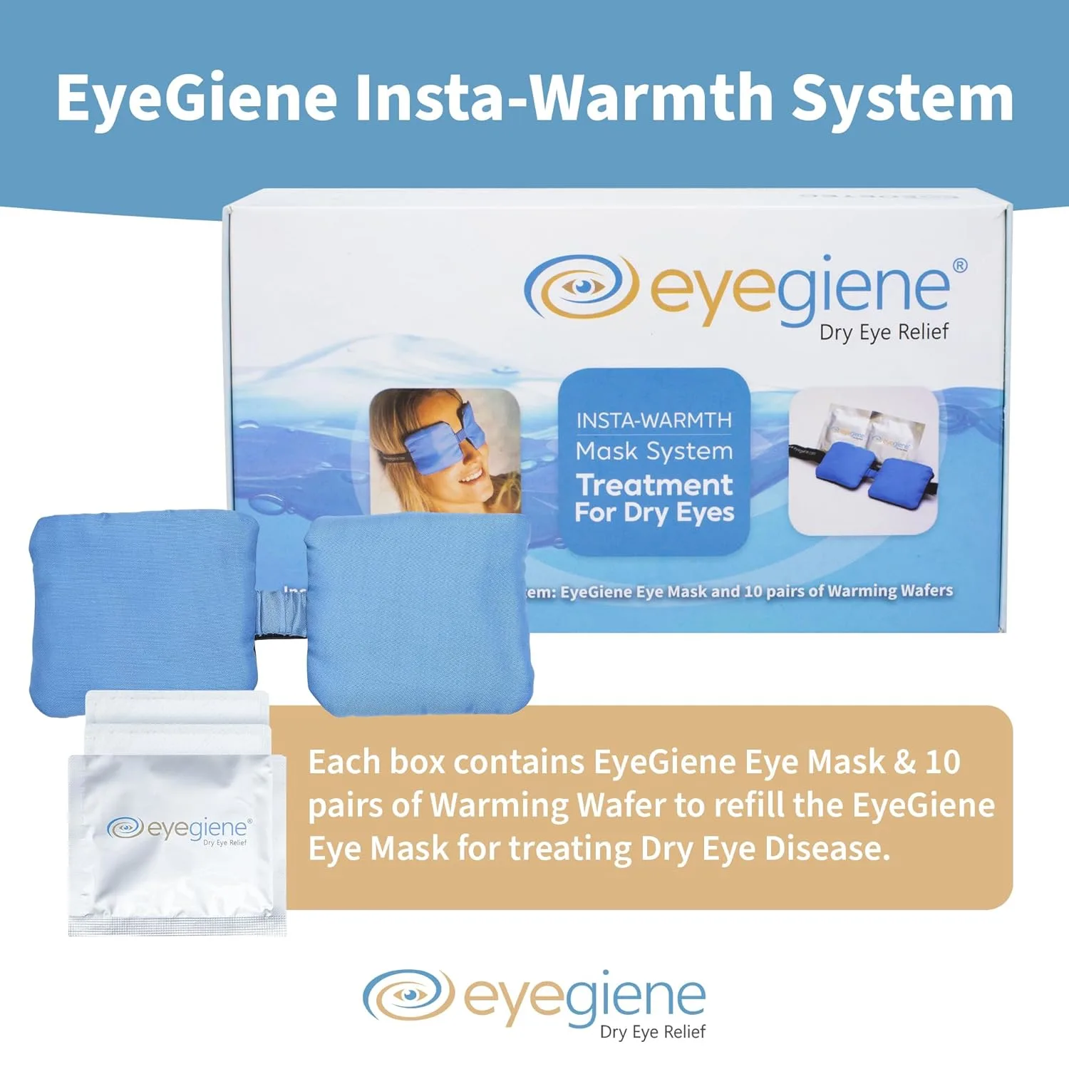 EyeGiene Insta-Warmth Dry Eye Mask - 10 Wafers - Image 2