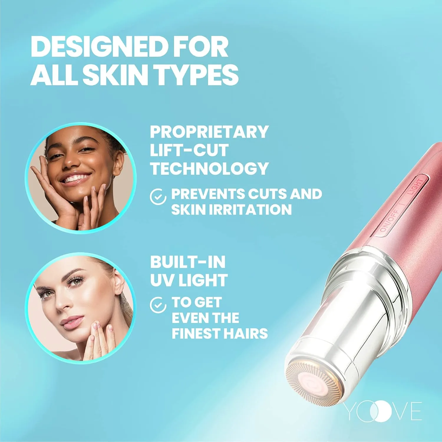 Facial Hair Remover Women | Rechargeable Electric Shaver - Image 3