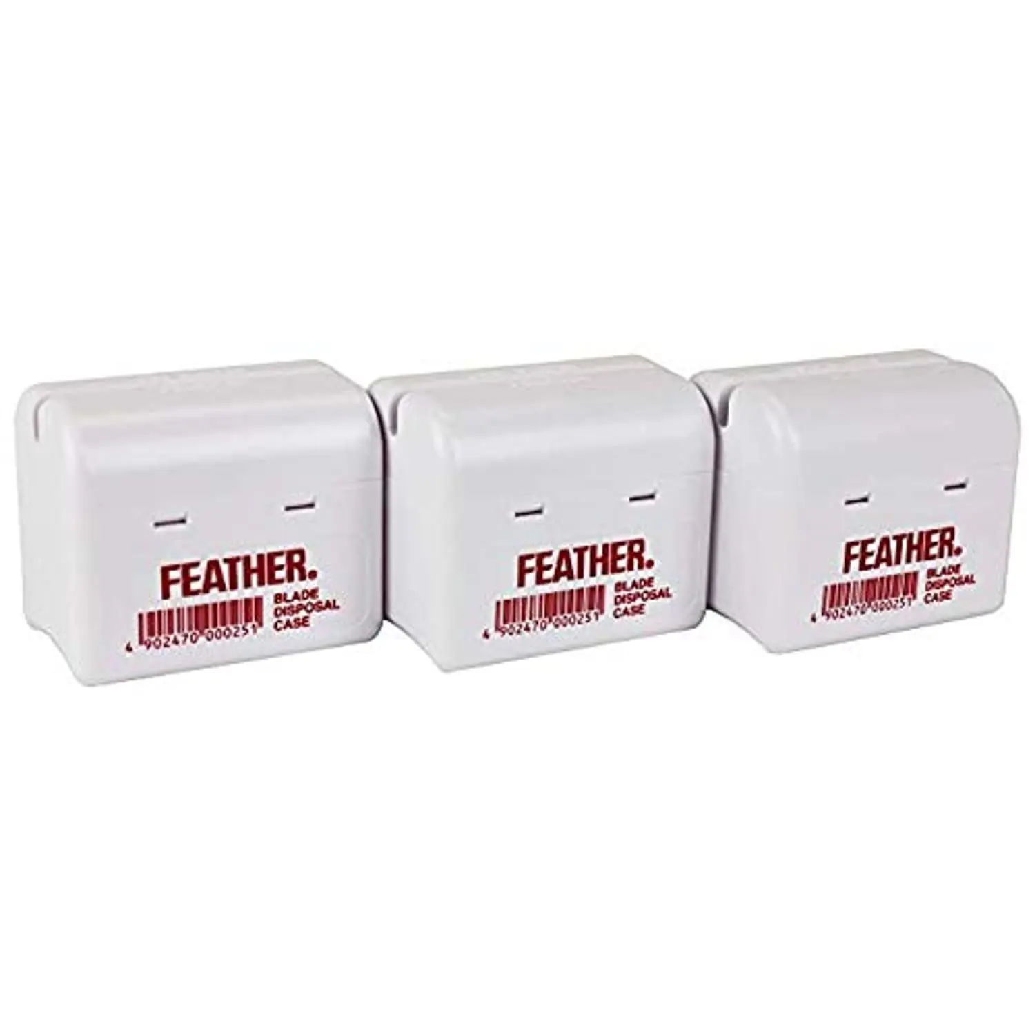 Feather Styling Razor Blade Disposal Case - 3 Pack
