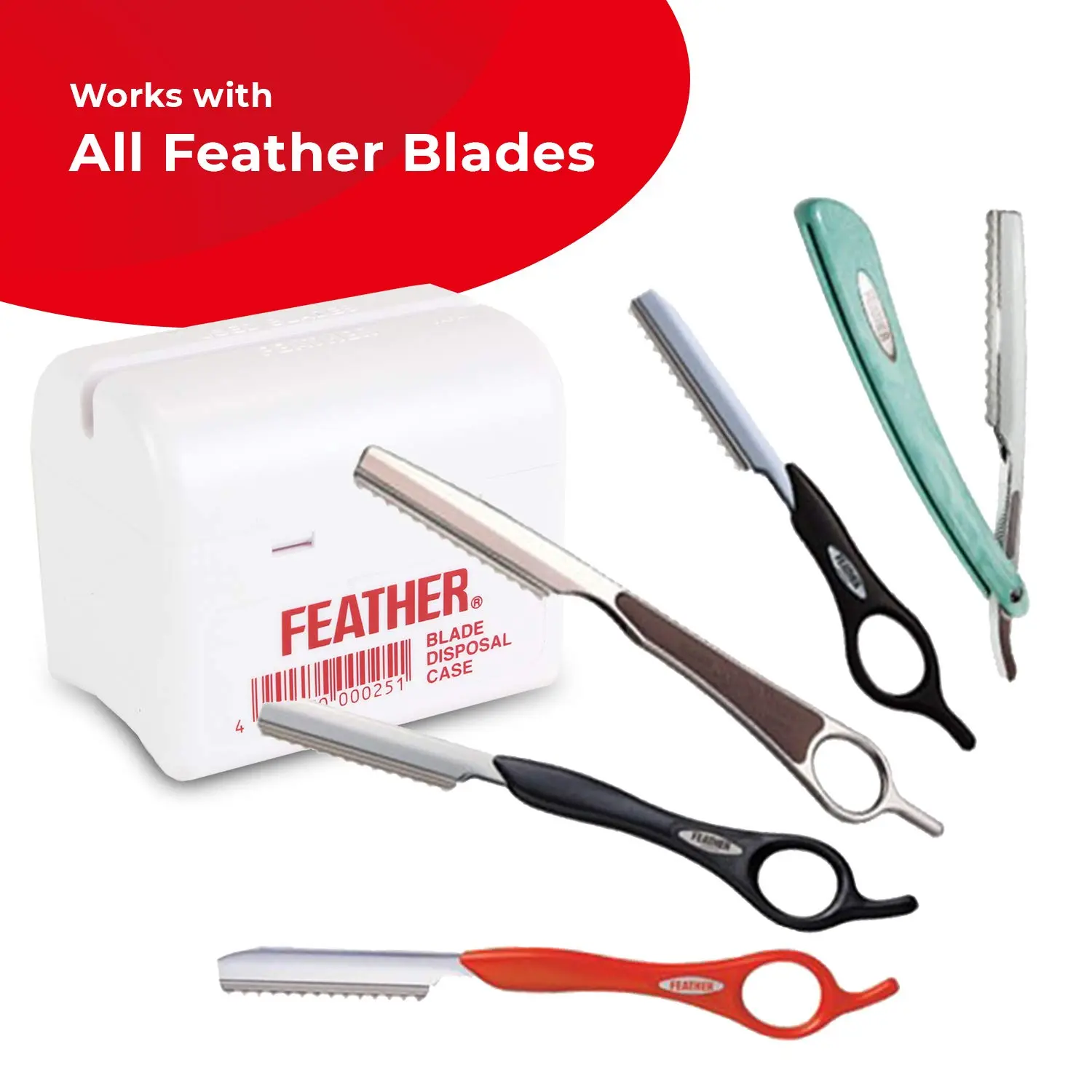 Feather Styling Razor Blade Disposal Case - 3 Pack - Image 3