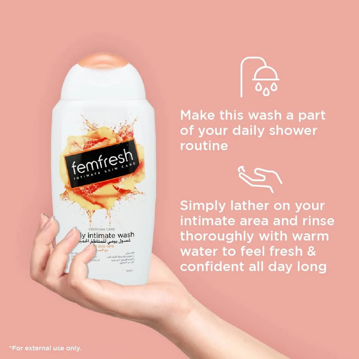 Femfresh Intimate Wash - Daily pH Balance, Sensitive Skin - Image 3