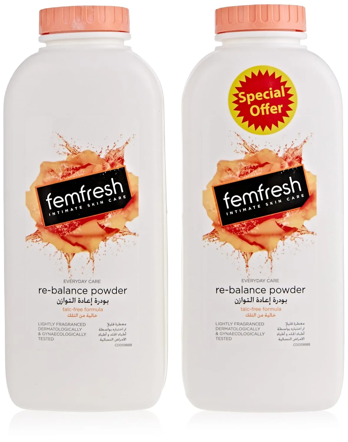Femfresh Talc-Free Daily Intimate Powder Twin Pack