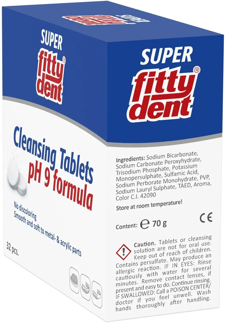 Fittydent Denture Cleaning Tablets - 32 Tablets - Image 2