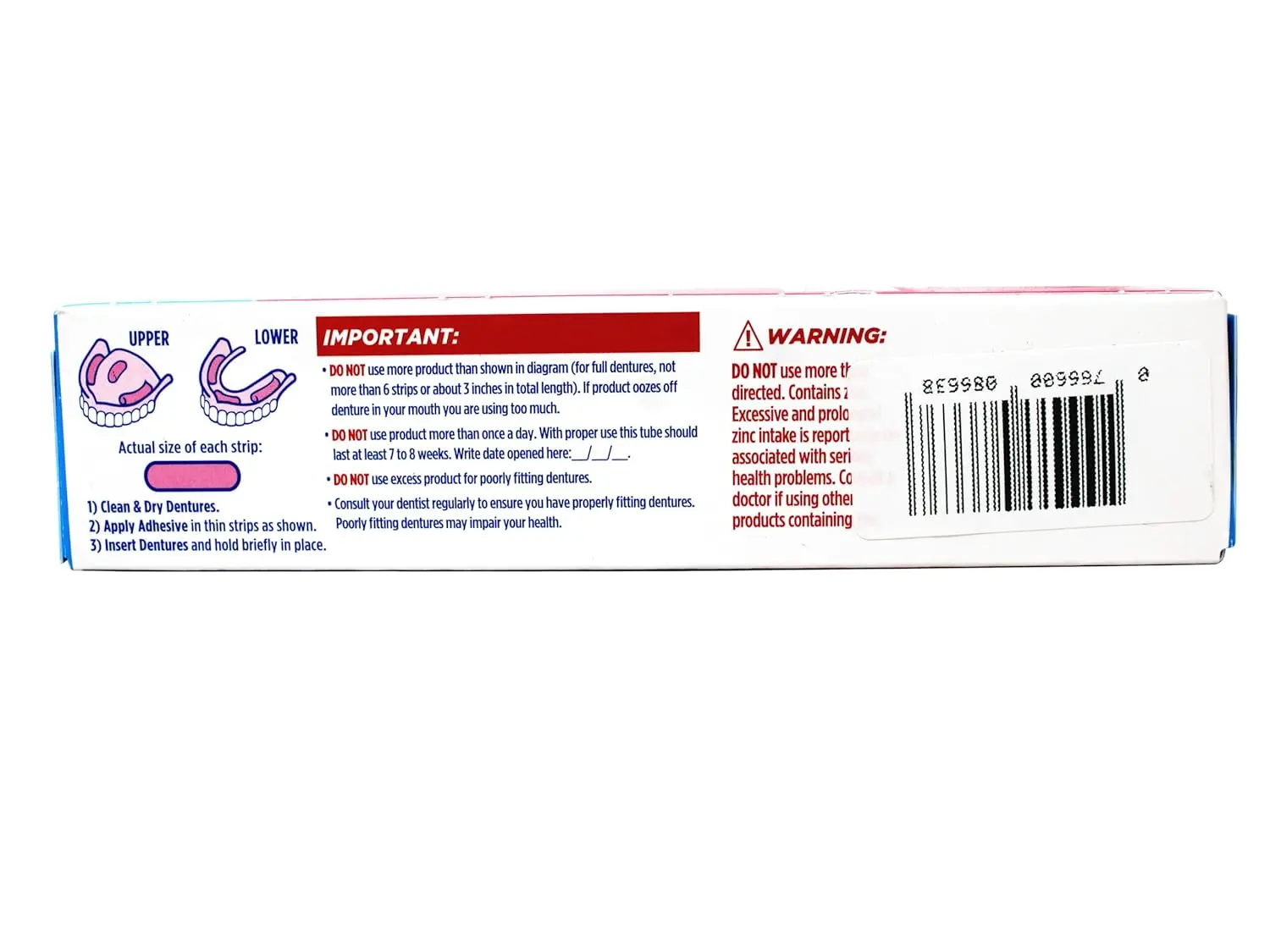 Fixodent Denture Adhesive - Strong Hold, 2.4 Oz - Image 4