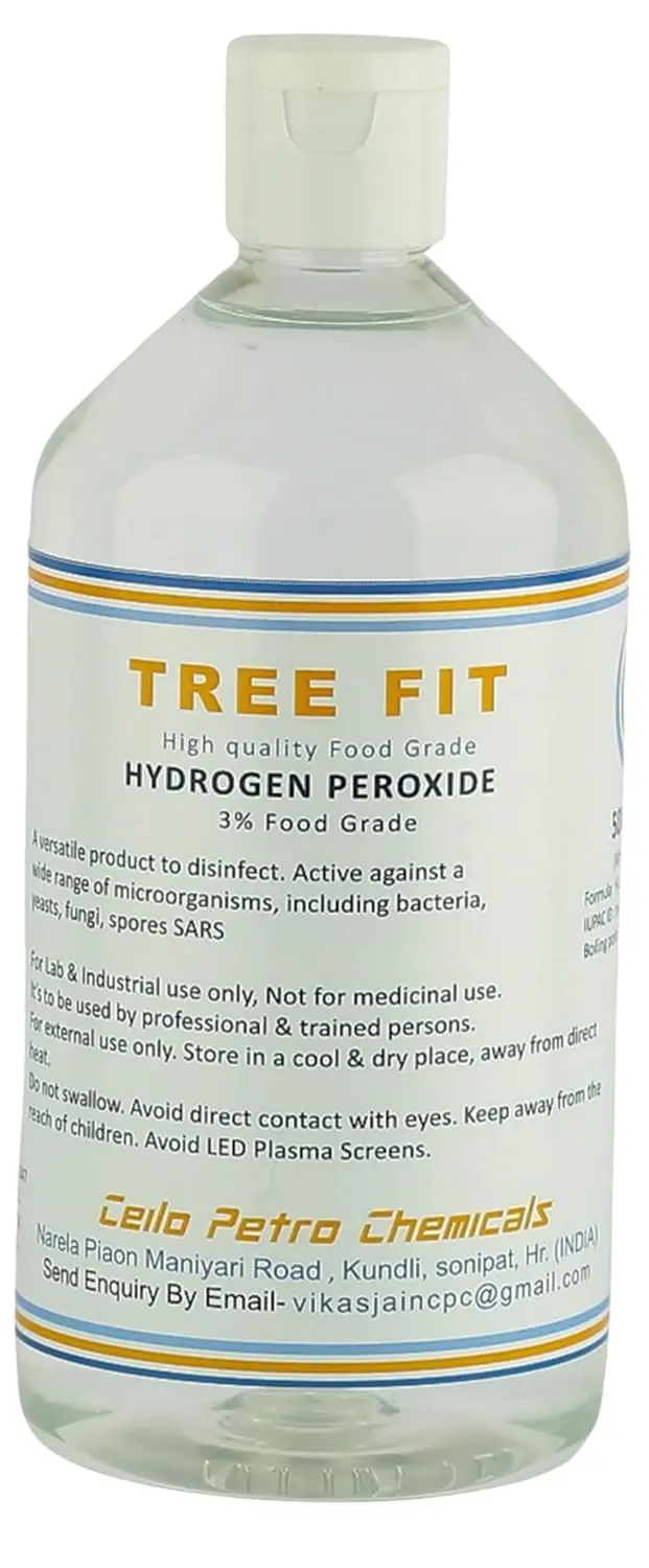This is a 250ml bottle of food grade hydrogen peroxide 3% solution, perfect as a multi-use disinfectant and for plant care.