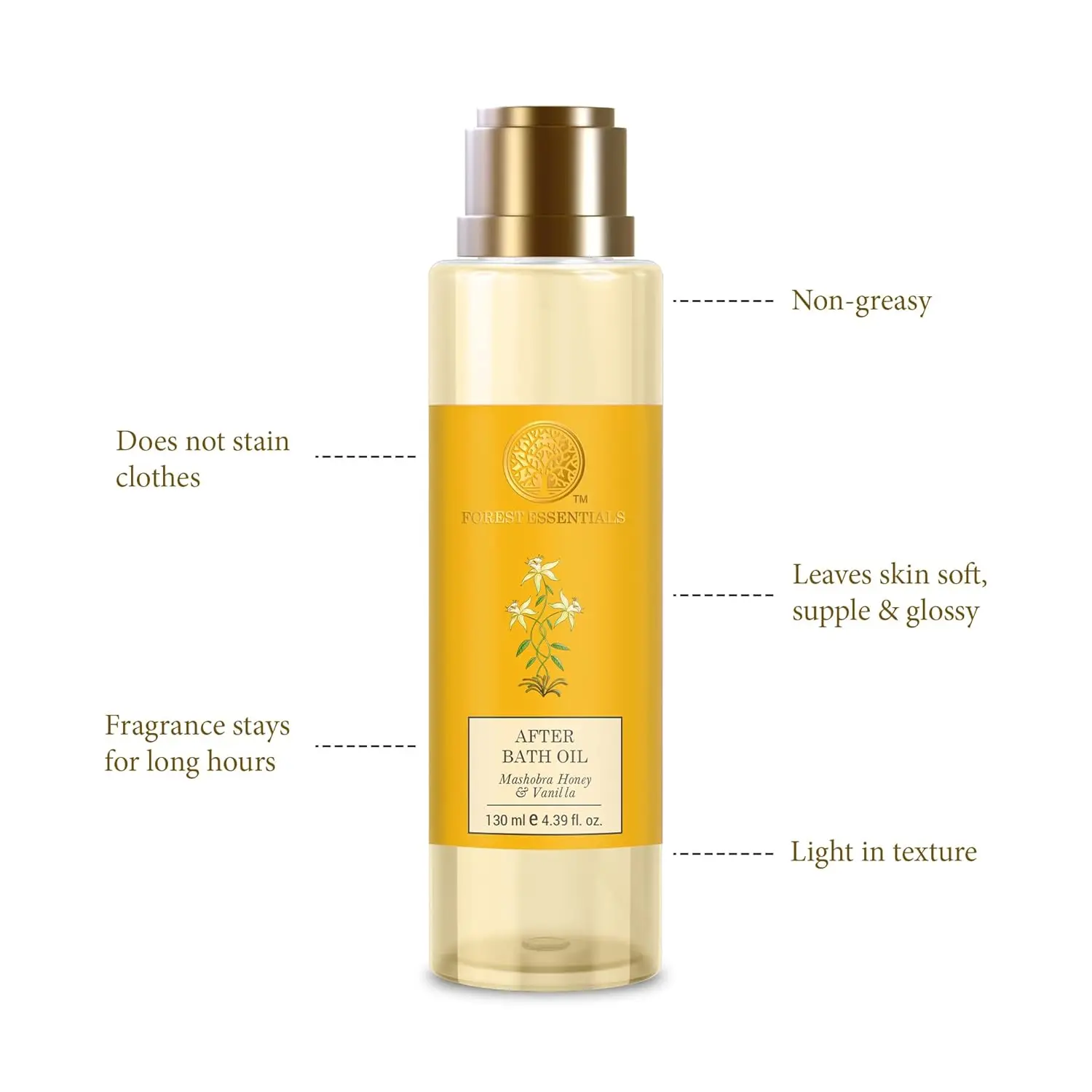 Forest Essentials Bath Oil - Honey & Vanilla - Image 3