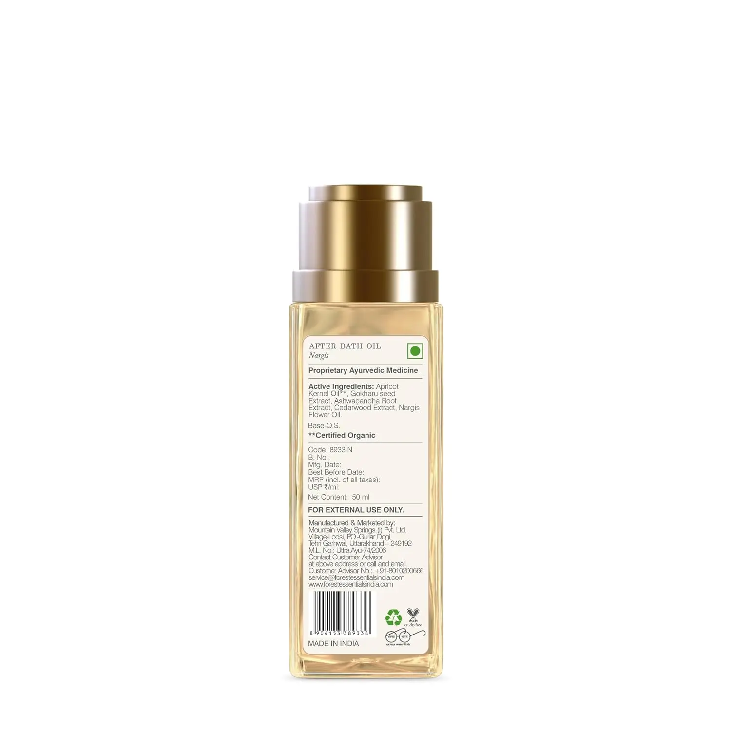 Forest Essentials Nargis After Bath Oil - Ayurvedic - Image 5