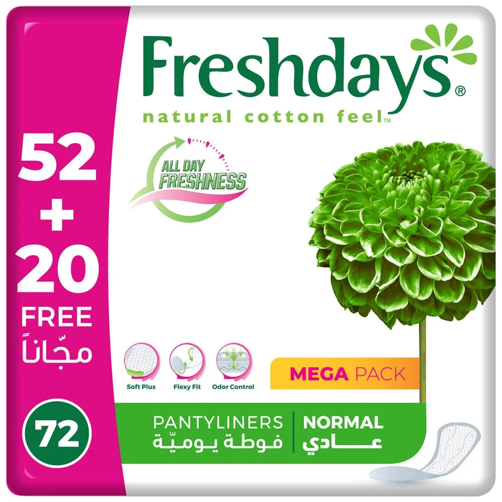 Freshdays Liners Normal 72 - Soft & Breathable
