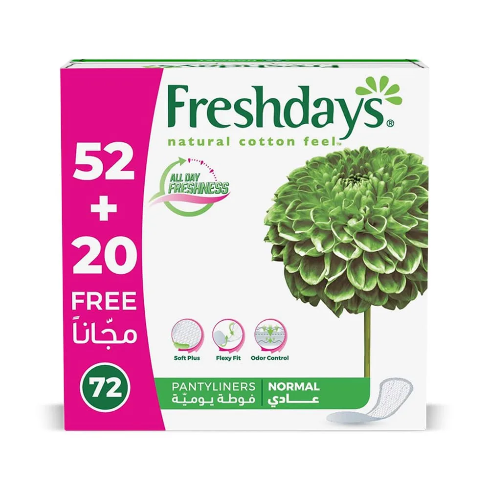 Freshdays Liners Normal 72 - Soft & Breathable - Image 2