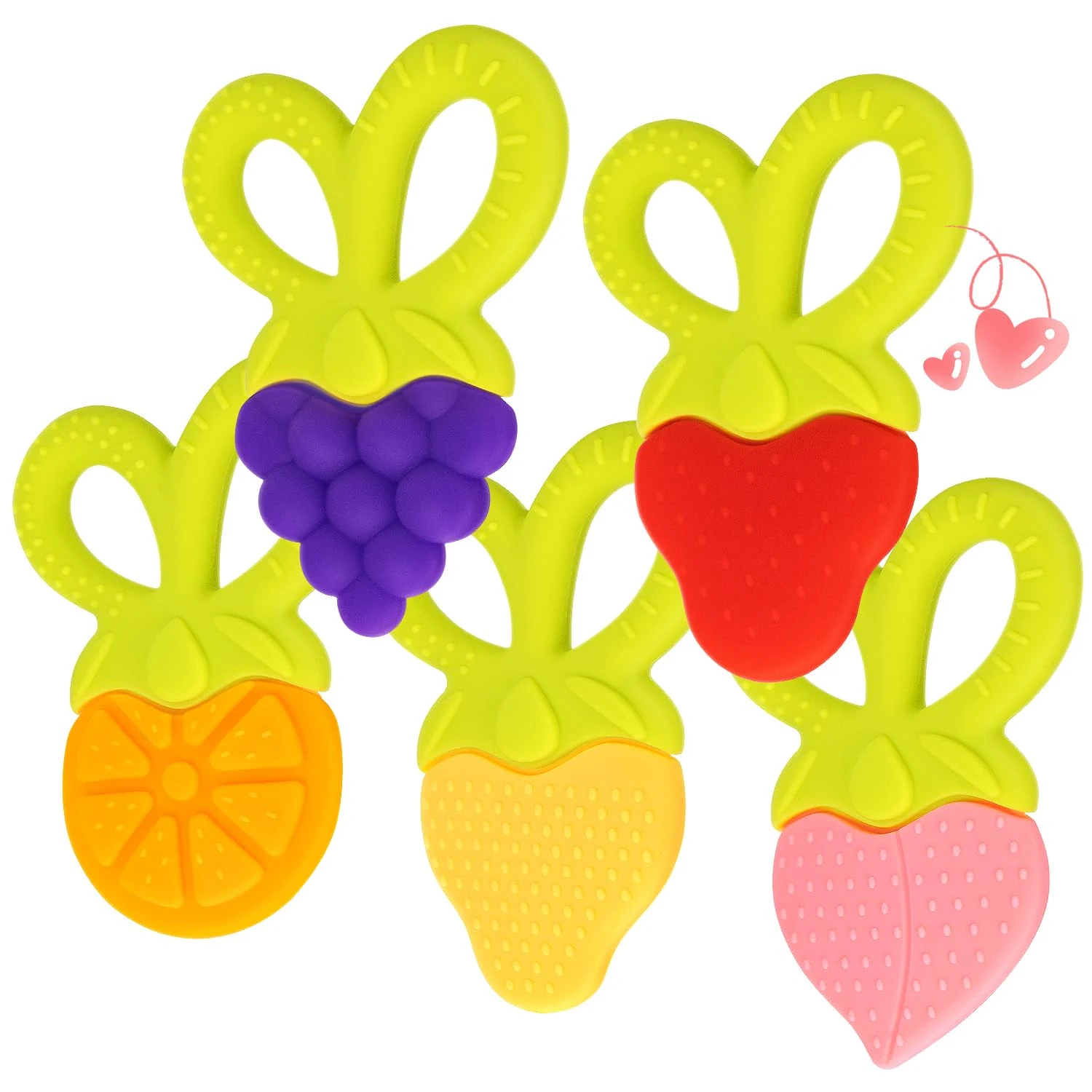 Fruit Baby Teether BPA Free Silicone Teething Toy