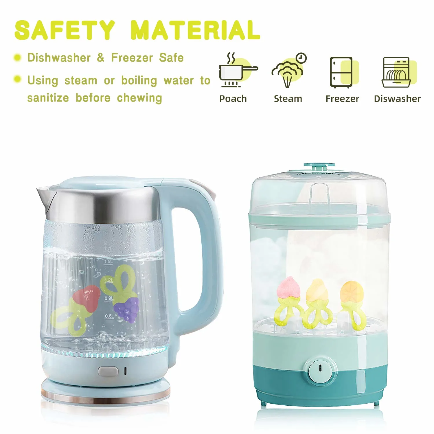 Fruit Baby Teether BPA Free Silicone Teething Toy - Image 4