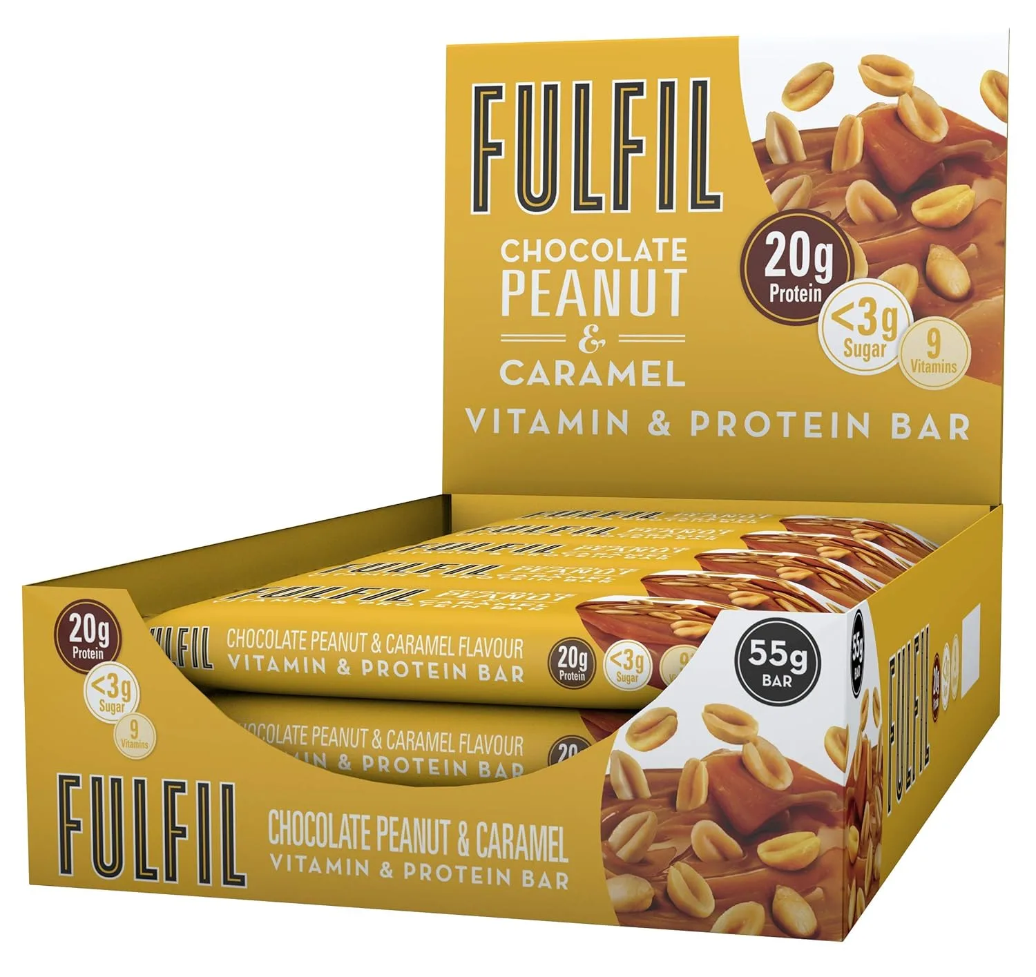 FULFIL Protein Bar Peanut Caramel - Low Sugar, High Protein