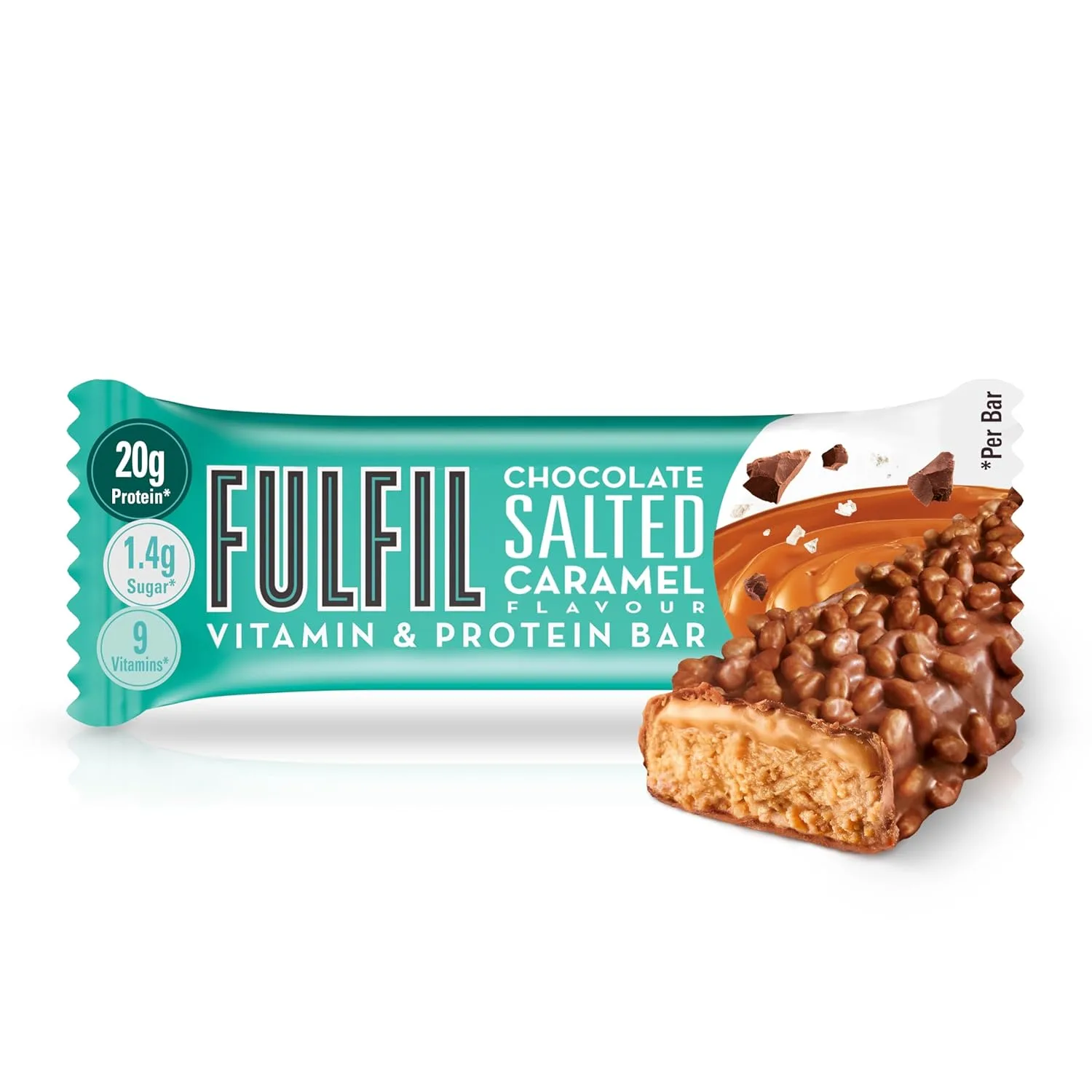 Fulfil Salted Caramel Protein Bar - 20g Protein - Image 2