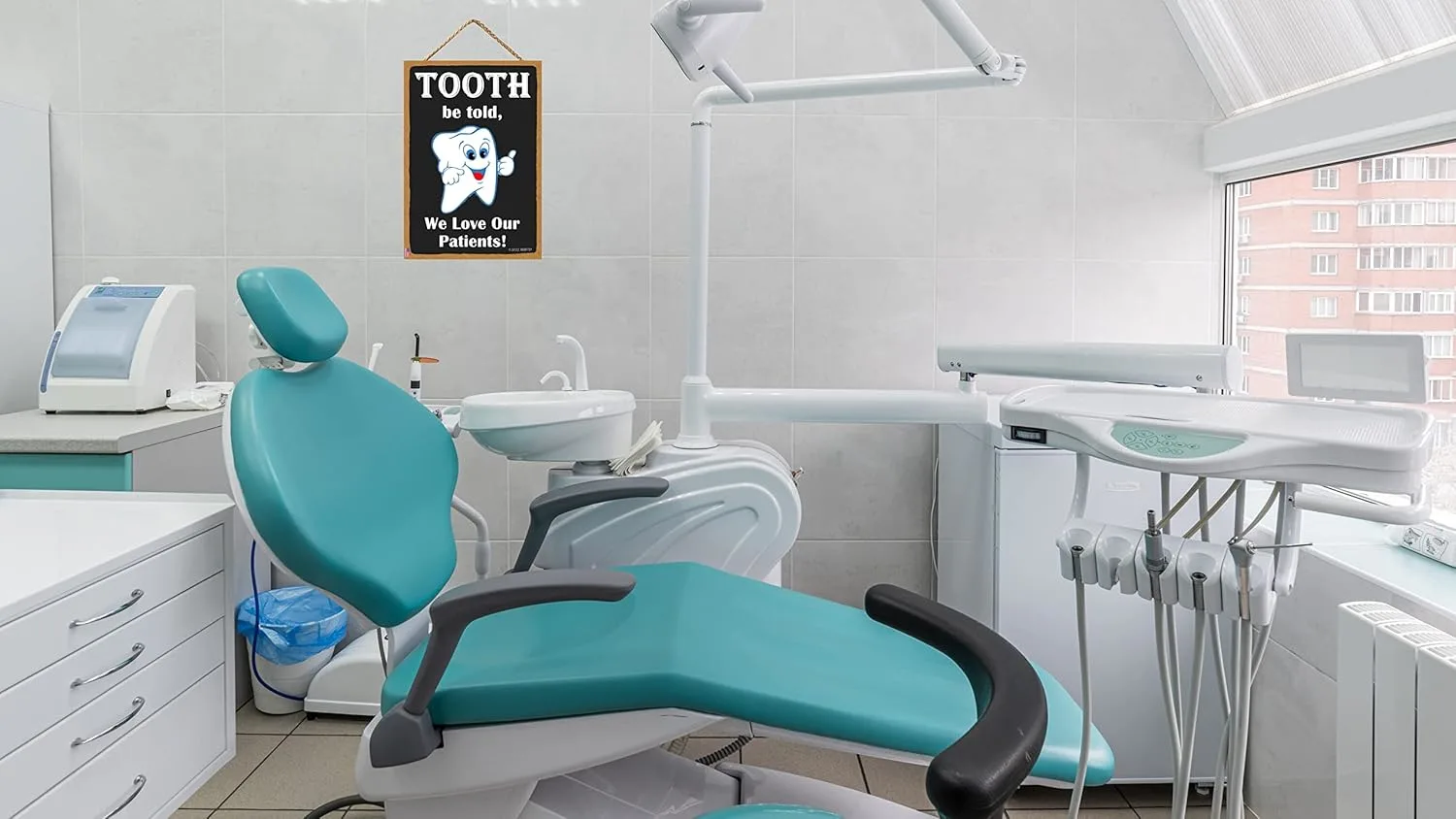 Funny Tooth Decor - Dentist Office Sign 11x6 - Image 6